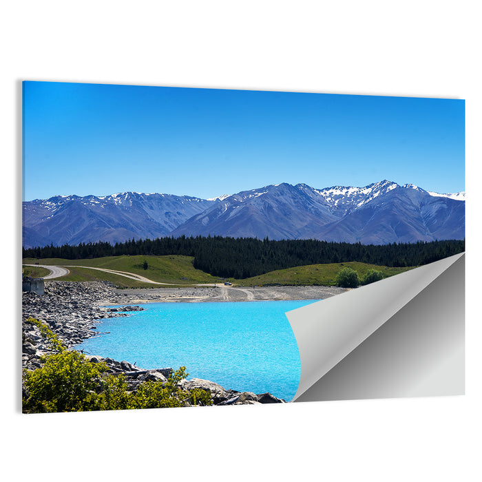 Lake Pukaki Turquoise View Wall Art as a poster print
