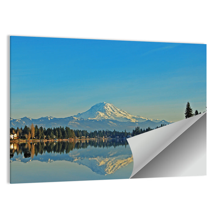 Lake Tapps Reflection Wall Art as a poster print