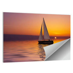 Sailboat Sunset Wall Art