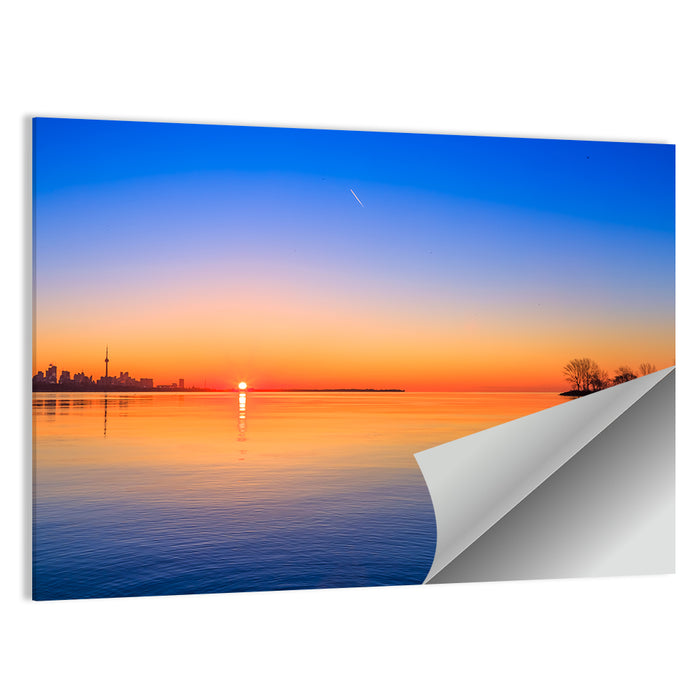 Toronto Sunset Over Lake Ontario Wall Art as a poster print