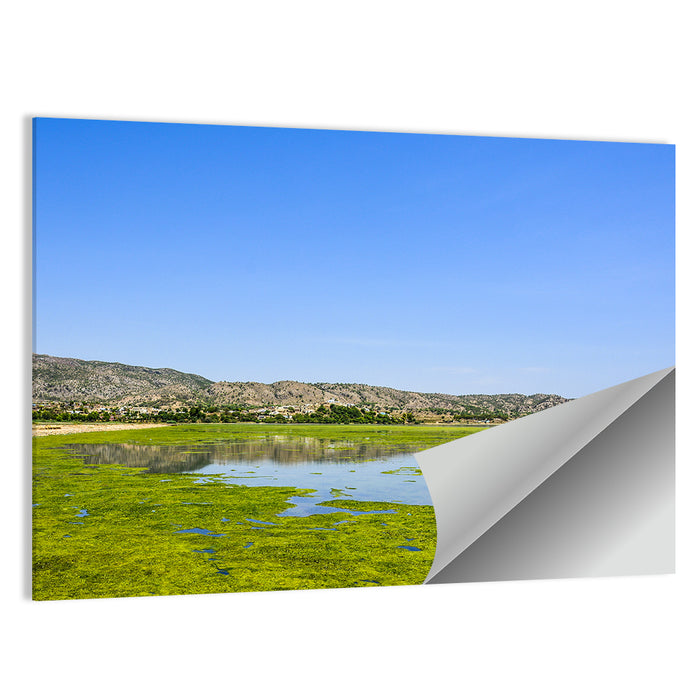 Uchali Lake Algae Reflection Wall Art as a poster print