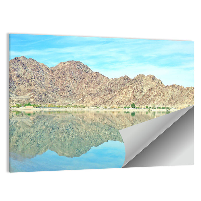 Lake Cahuilla Reflection Wall Art as a poster print