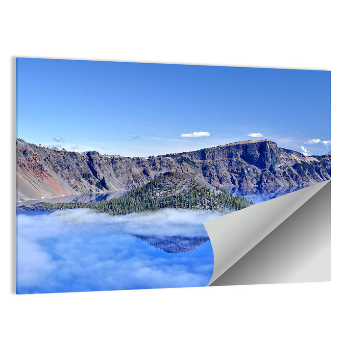 Wizard Island, Crater Lake Wall Art as a poster print