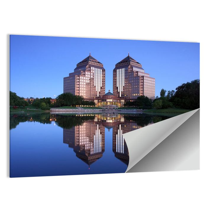 Carlson Towers at Dusk Wall Art as a poster print