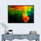 Dynamic Ink Plumes Abstract Wall Art
