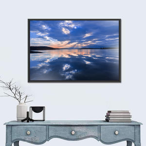 Cloudy Summer Lake Wall Art