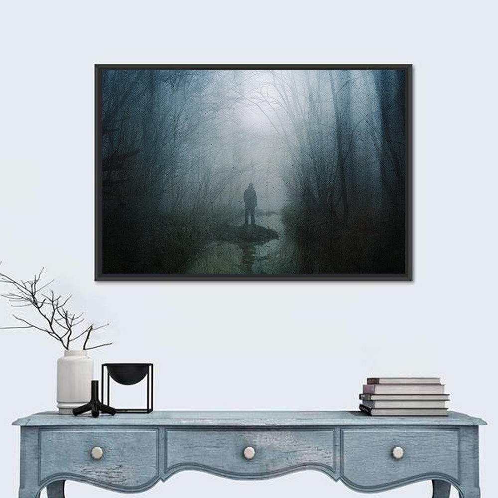 Scary Forest Pathway Wall Art