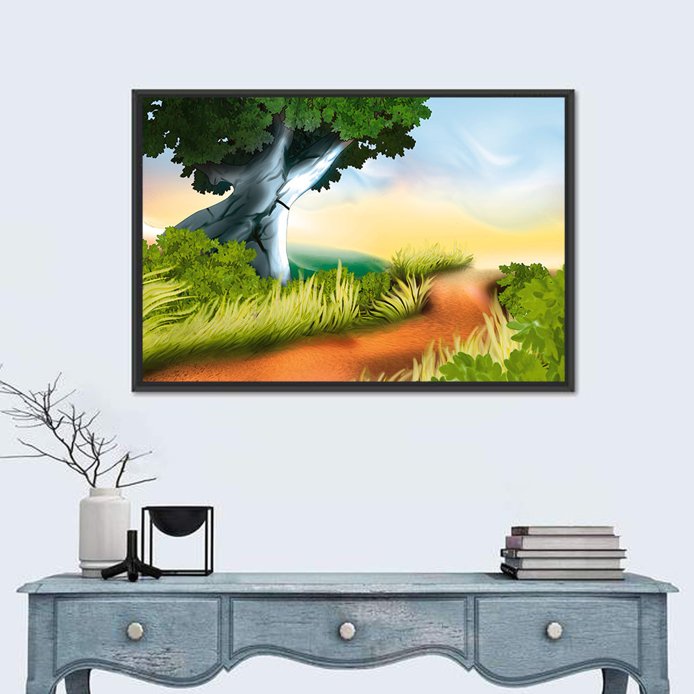 Dirt Track Illustration Wall Art