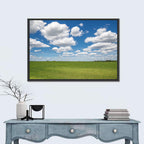 Cloud Filled Sky Over Meadow Wall Art