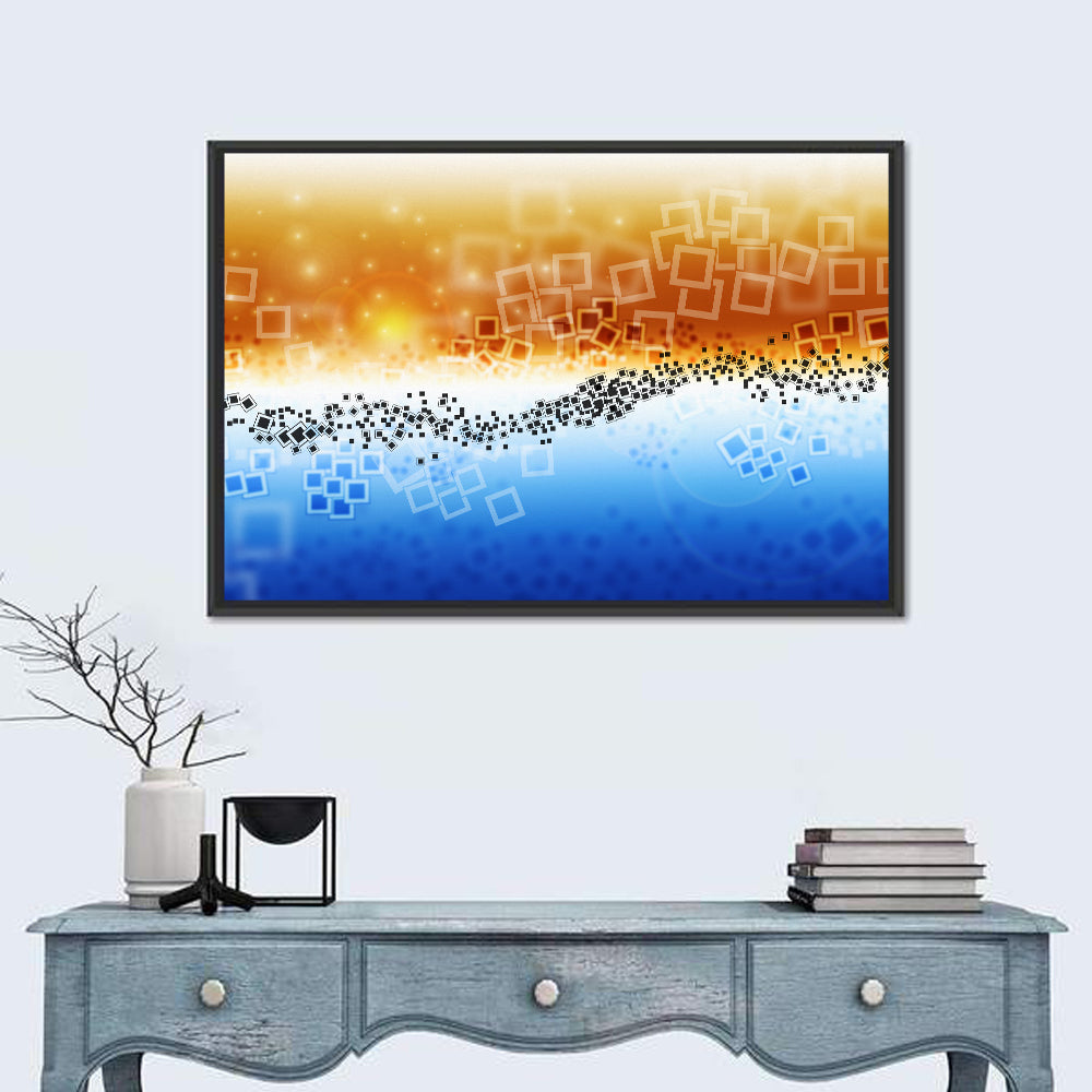 Data Transfer Wave Wall Art
