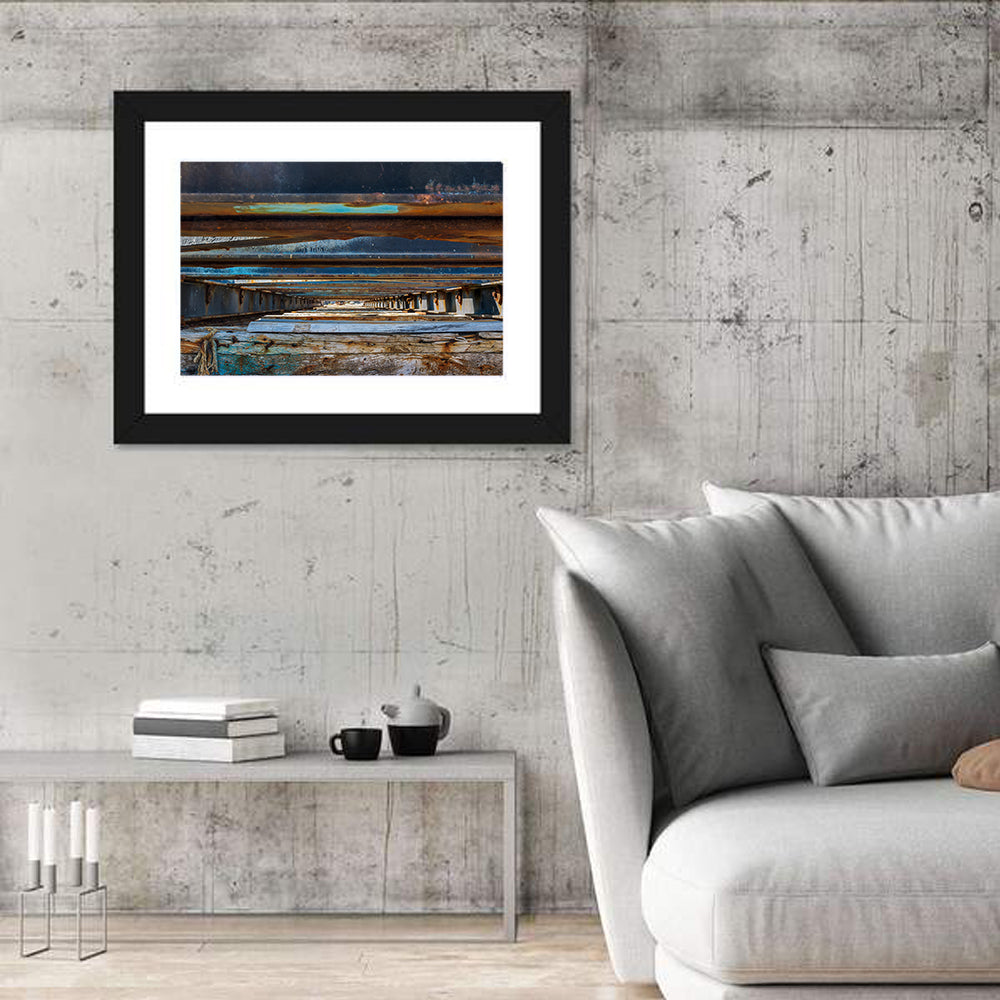 Boat Dock Bottom Abstract Wall Art