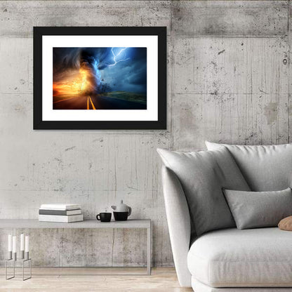 Twisting Tornado Storm Wall Art