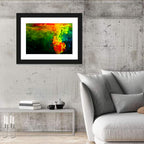 Dynamic Ink Plumes Abstract Wall Art