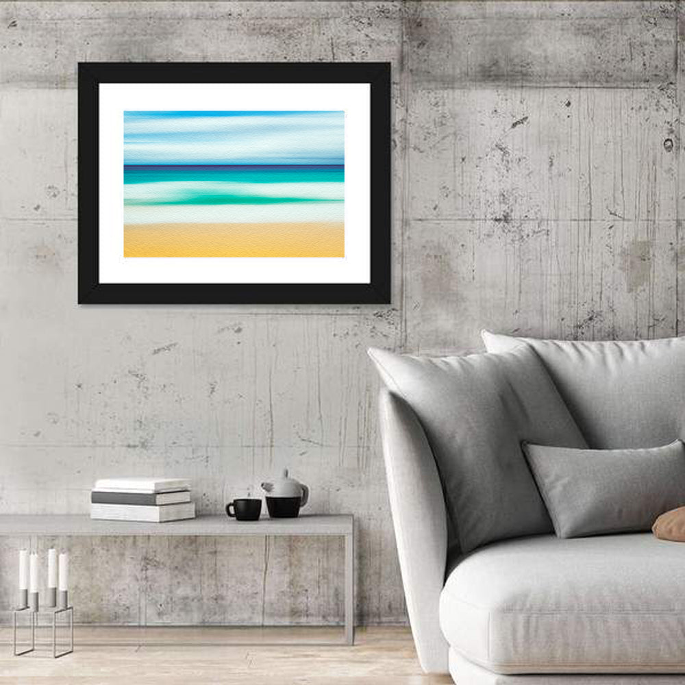 Sand and Surf Abstraction Wall Art