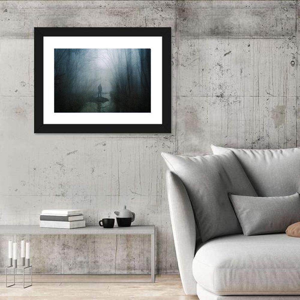 Scary Forest Pathway Wall Art