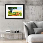 Dirt Track Illustration Wall Art
