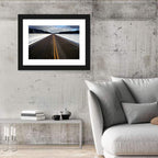 Winter Road Through Pine Forest Wall Art