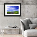 Winding Country Road in Green Fields Wall Art