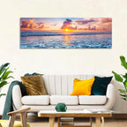 Sunburst Ocean Wave Wall Art