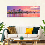 Little Rock Sunset Skyline Wall Art