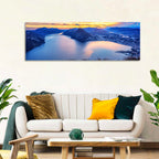 Sunset Over Lake Lugano Wall Art