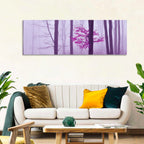 Magenta Tree in Foggy Forest Wall Art