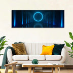 Glowing Neon Corridor Wall Art