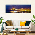 Suramadu Bridge at Dusk Wall Art