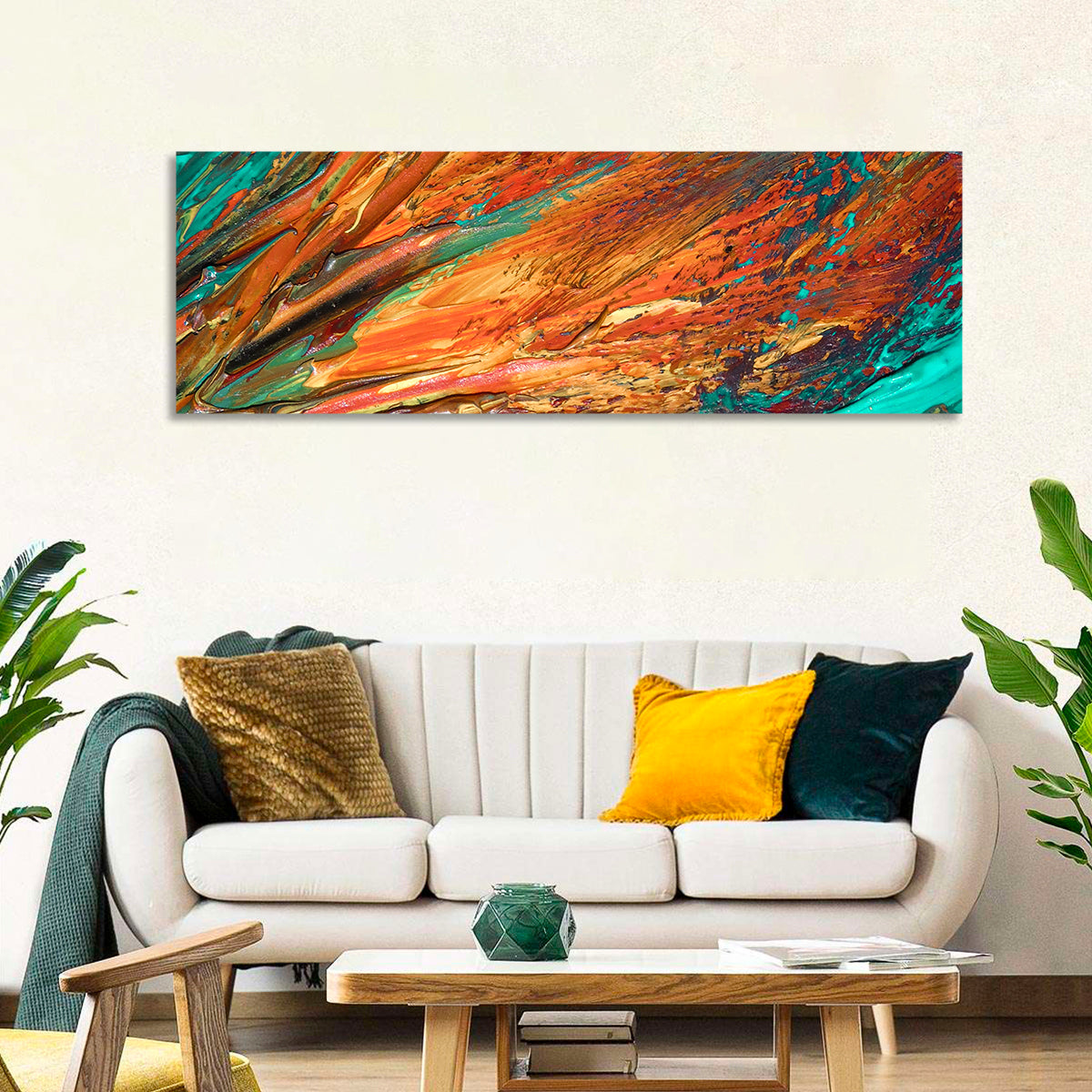 Flowing River Abstract Wall Art