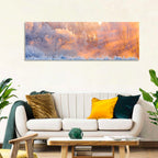 Sunlit Winter Forest Wall Art