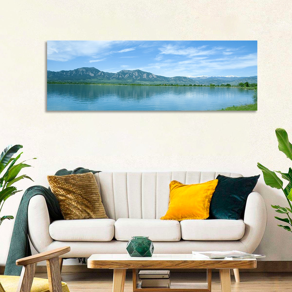 Boulder Reservoir and Flatirons Wall Art