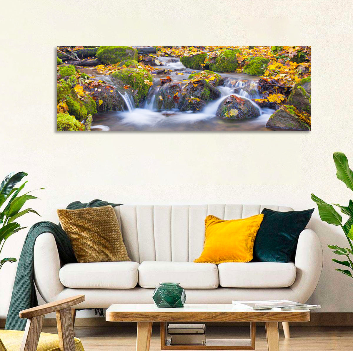 Mossy Autumn Stream Wall Art