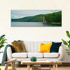Otsego Lake View with Stone Tower Wall Art