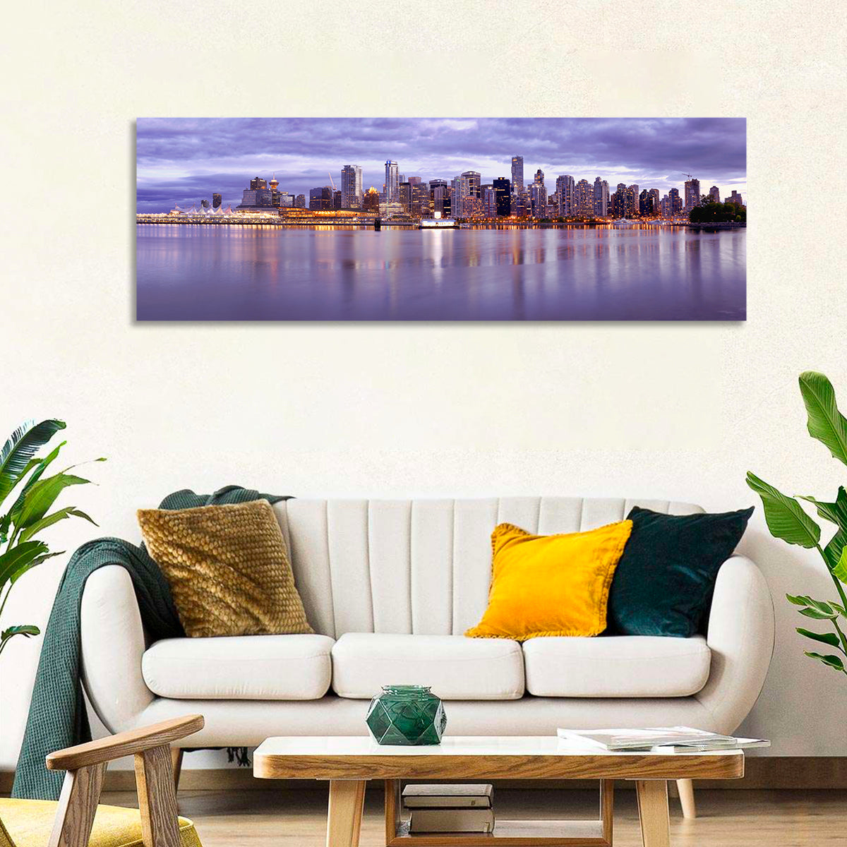 Vancouver Skyline at Twilight Wall Art