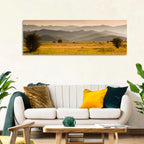Golden Hour Countryside Hills Wall Art