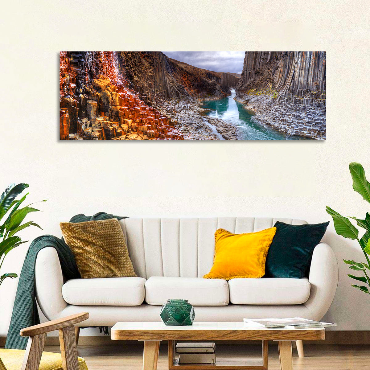 Studlagil Canyon Basalt Columns Wall Art