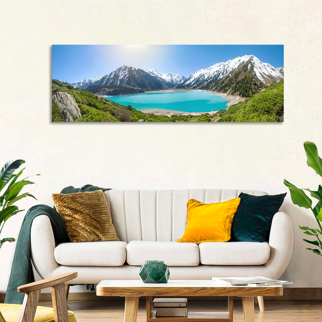 Big Almaty Lake Vista Wall Art