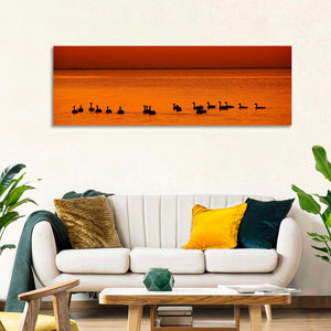 Geese Family Trip Wall Art