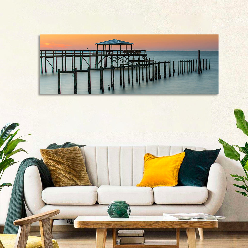 Fairhope Pier at Sunset Wall Art