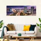 Lima Night Skyline Wall Art