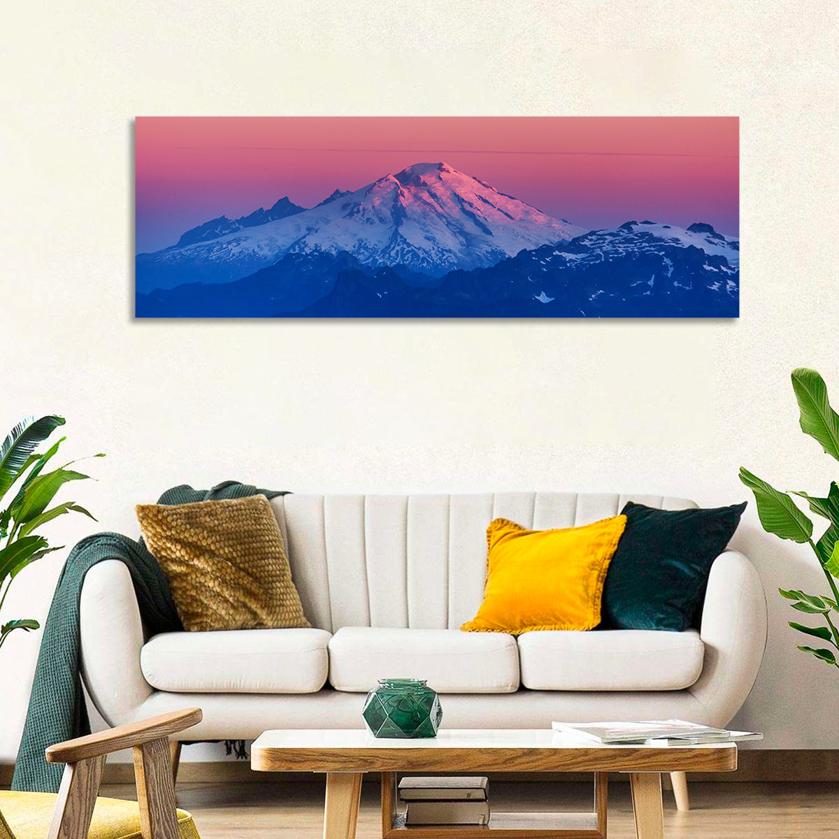 Mount Baker Alpenglow Wall Art