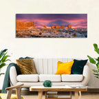 Snow-dusted Monument Valley Sunset Wall Art