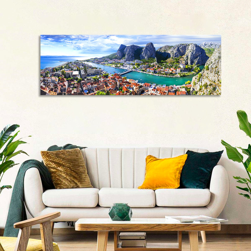 Omiš Cetina River Mouth Canyon View Wall Art
