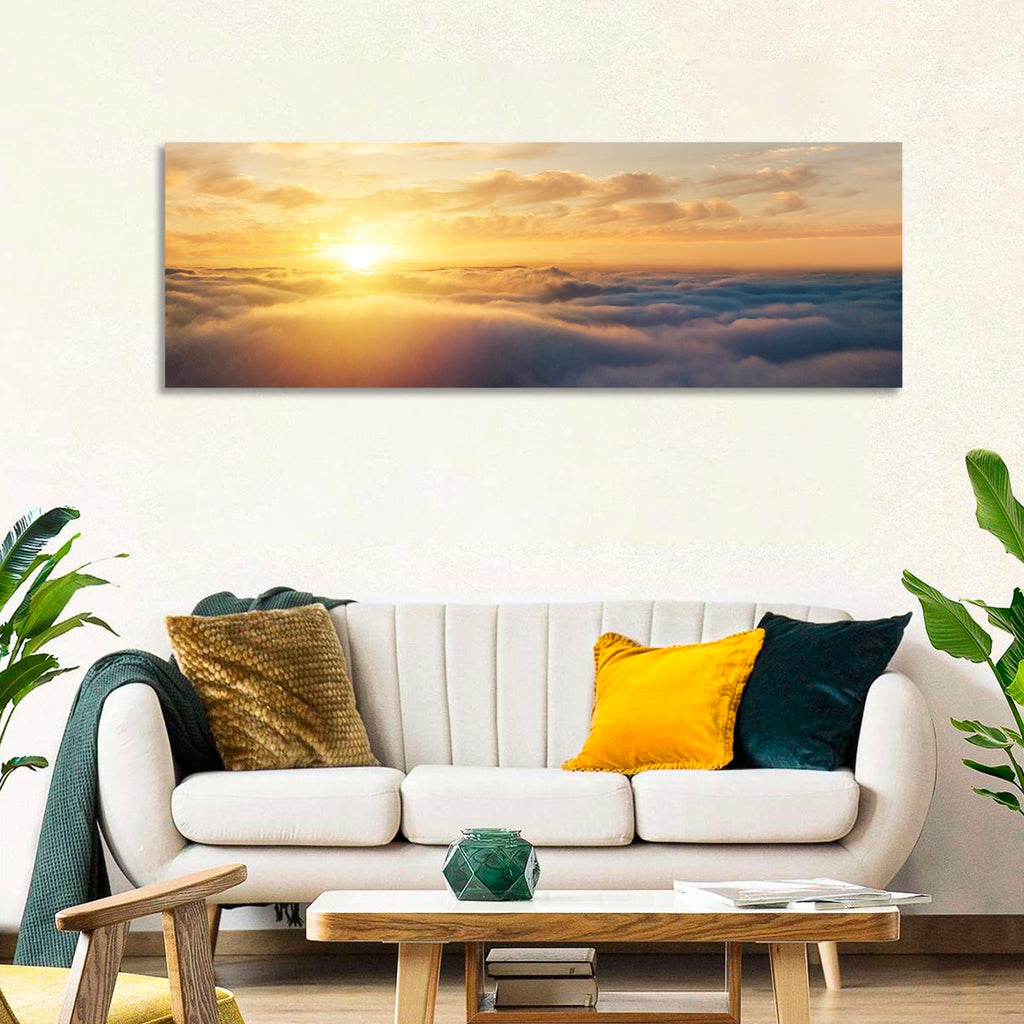 Layered Clouds at Sunset Wall Art