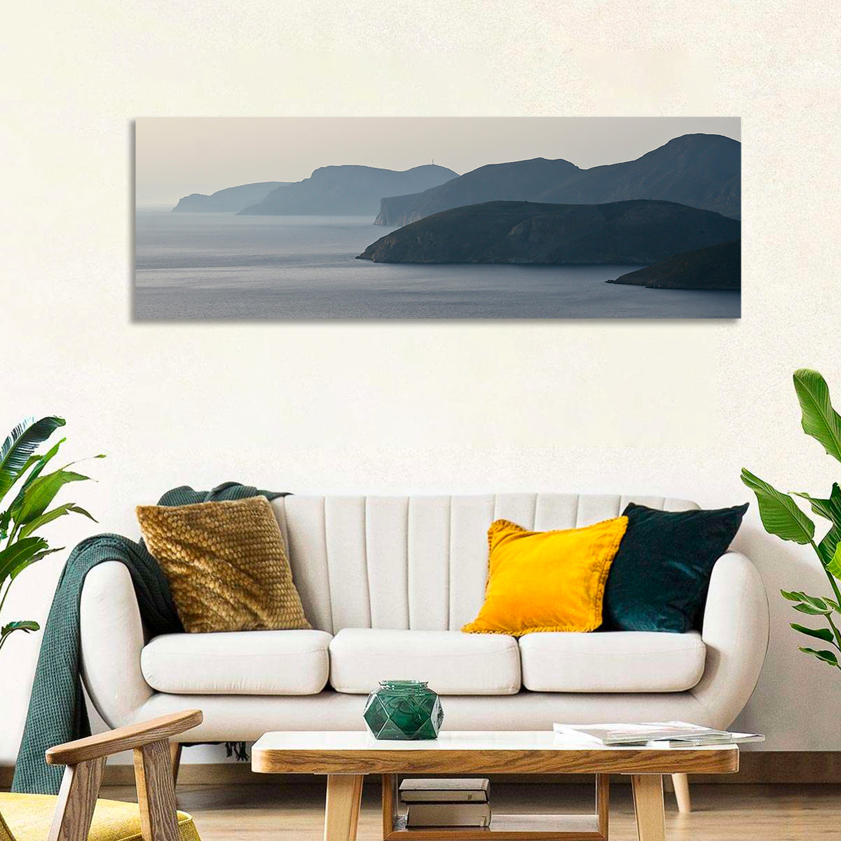 Kalymnos Shore at Blue Hour Wall Art