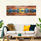 Hangzhou Golden Sphere Skyline at Dusk Wall Art