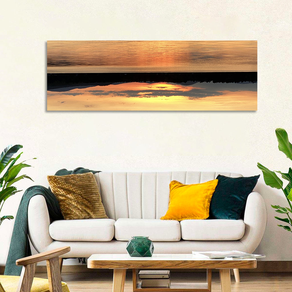 Lake Pleasant Golden Sunset Wall Art