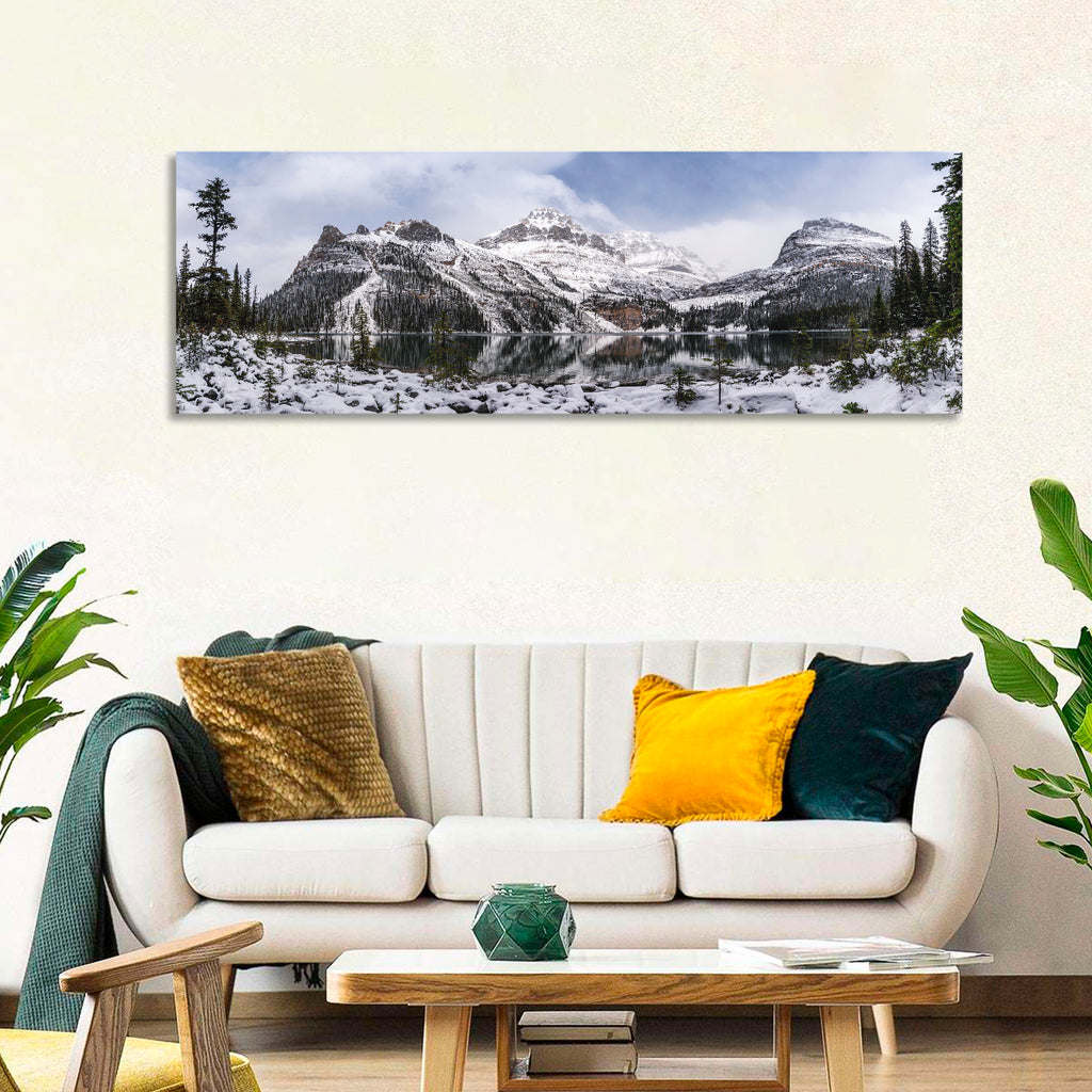 Lake O Hara Winter Reflection Wall Art