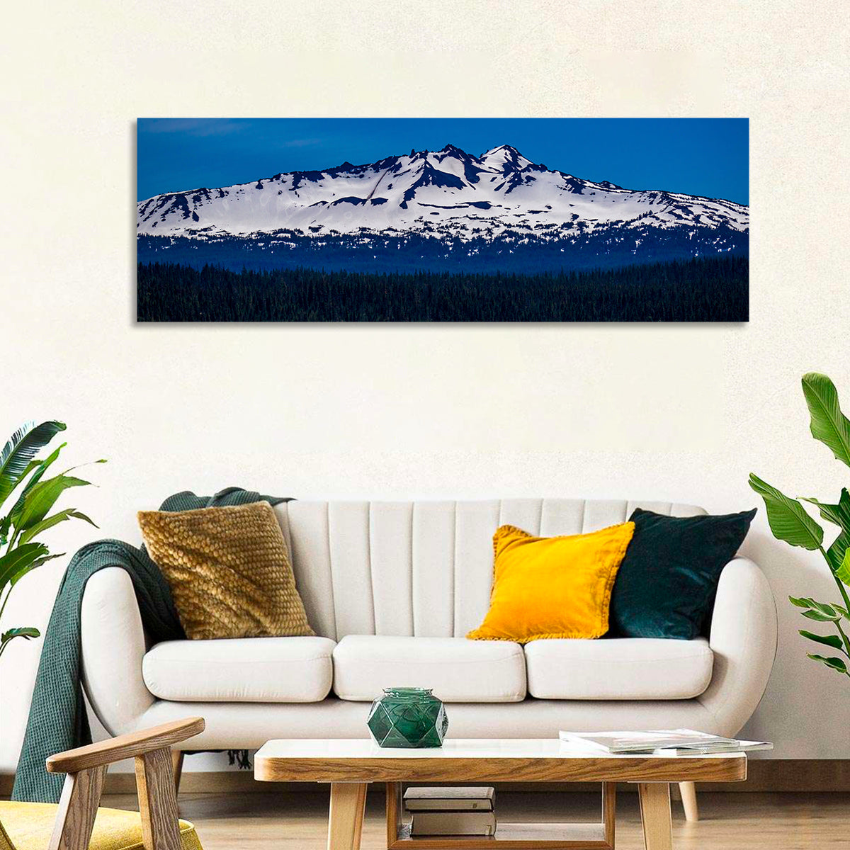 Diamond Peak, Oregon Wall Art in a room, panoramic