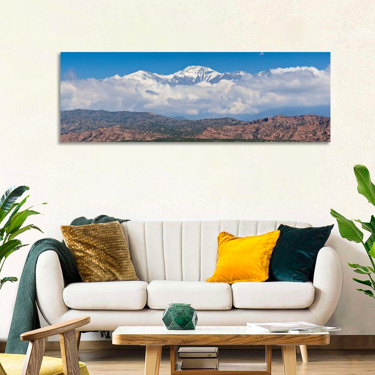 El Plata Snowcapped Peaks Above Cloud Deck Wall Art